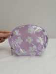 Bolsa Lilás com transparência e flores da Shein