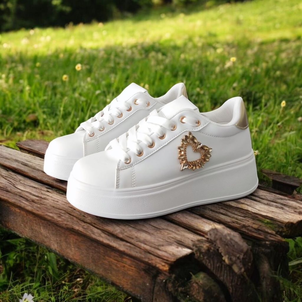 Rozmiar 40 Trampki Sneakersy Sportowe na Platformie