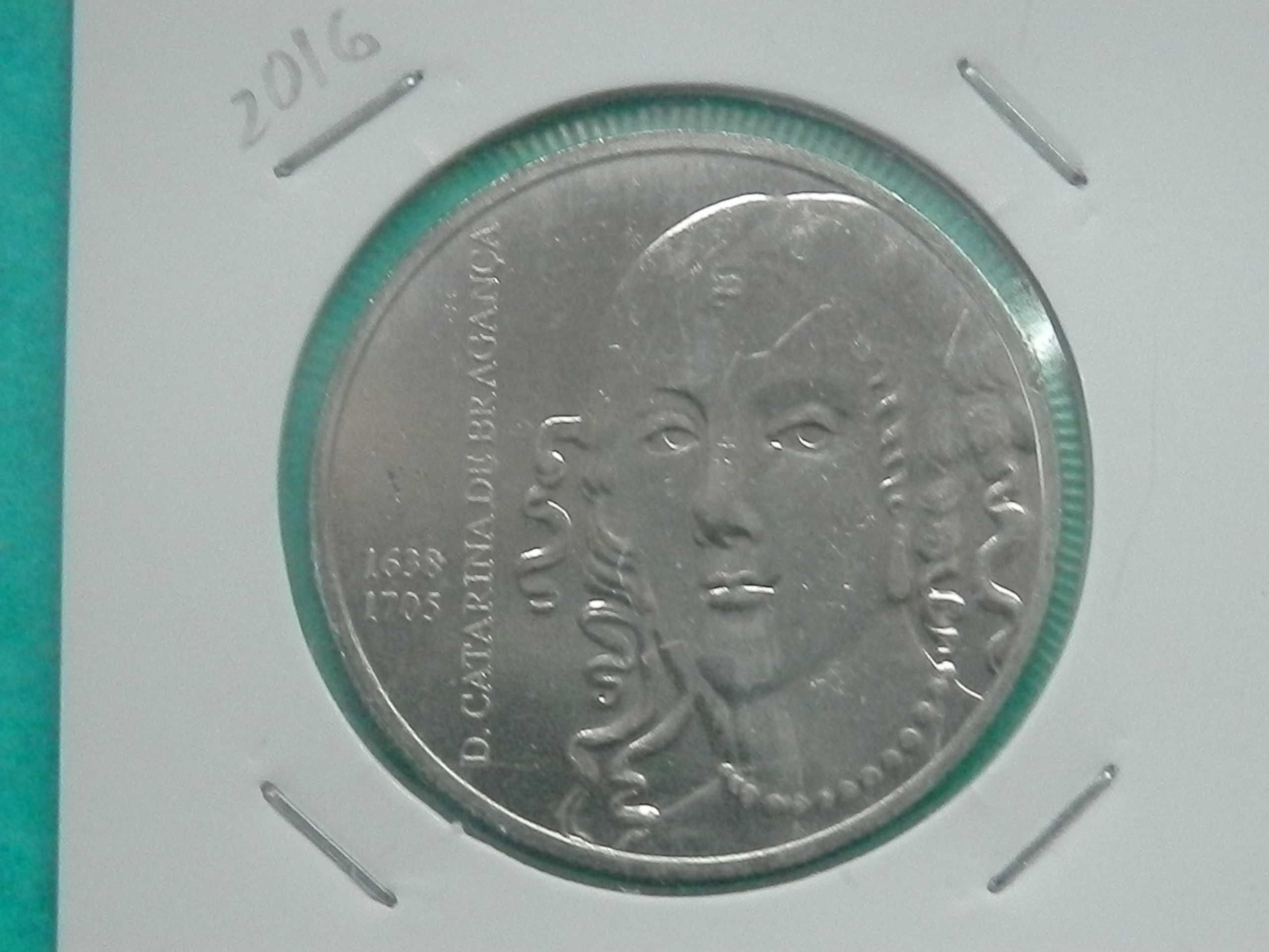 1075 - Euro: 5,00 euros 2016 cuni, Catarina de Bragança, por 5,50