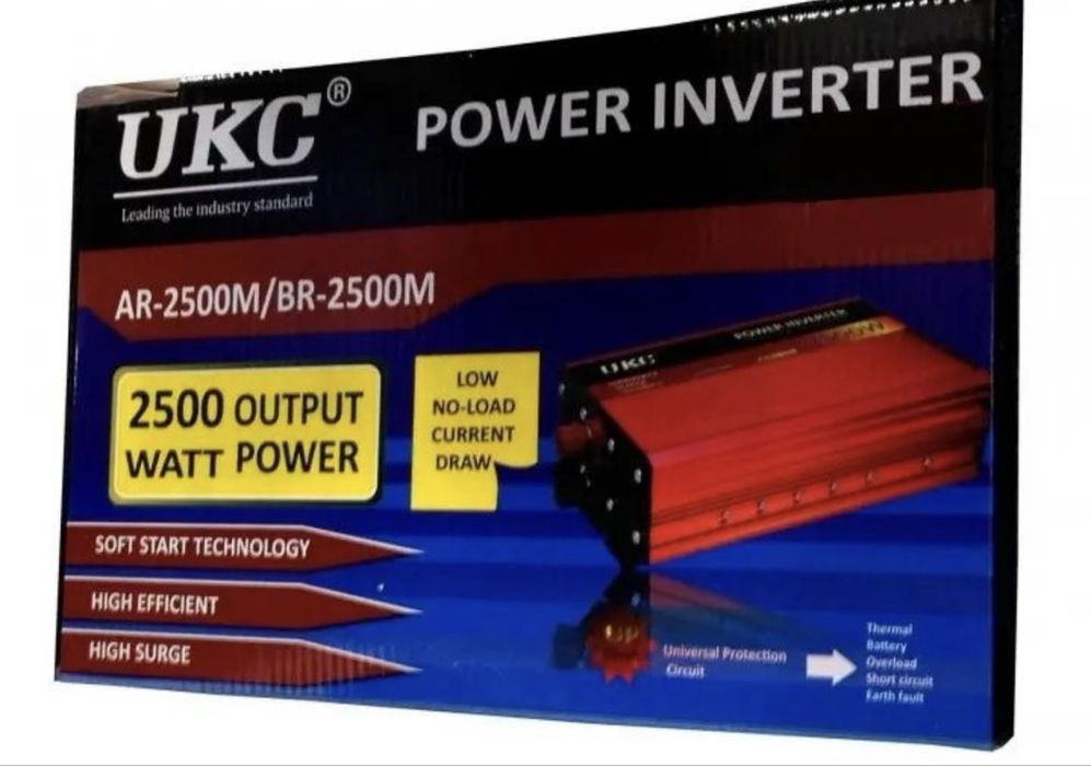 Перетворювач напруги АС/DC AR 2500W 12V інвертор