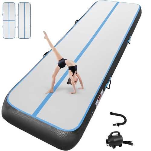 Mata gimnastyczna Airtrack 4m x 20cm pompka elektryczna mata trening