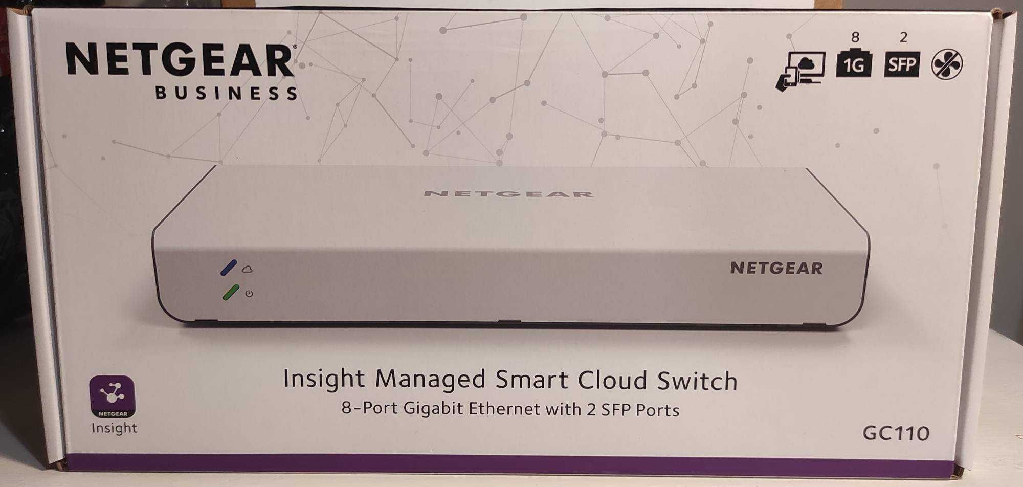 Switch NETGEAR GC110 Managed Gigabit Ethernet | 8 portów + 2 SFP