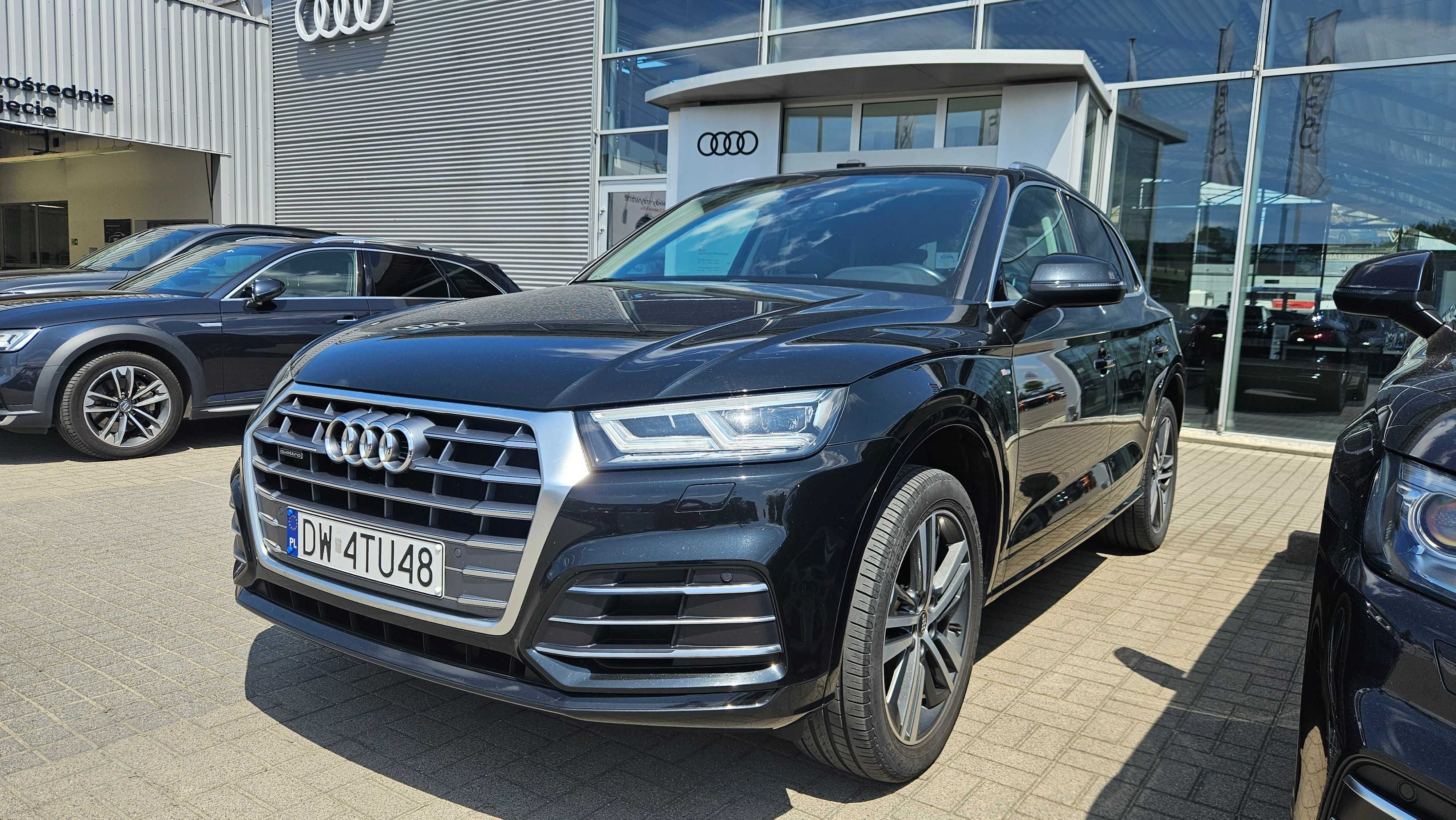 Audi Q5 Salon Polska 2019 S Line Quattro Skóra Faktura Vat cena Brutto