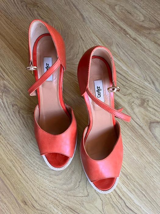 Sandálias senhora, laranja tamanho 40