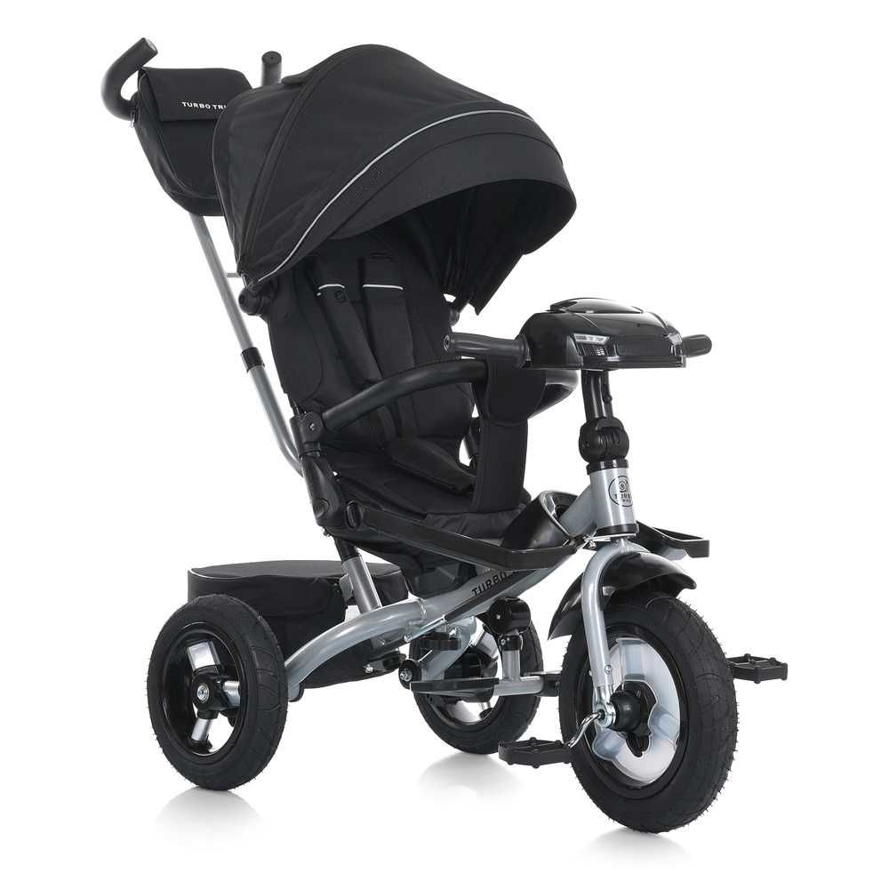 Велосипед трехколесный с ручкой Turbotrike MT 1007 10 цветов фара mp3