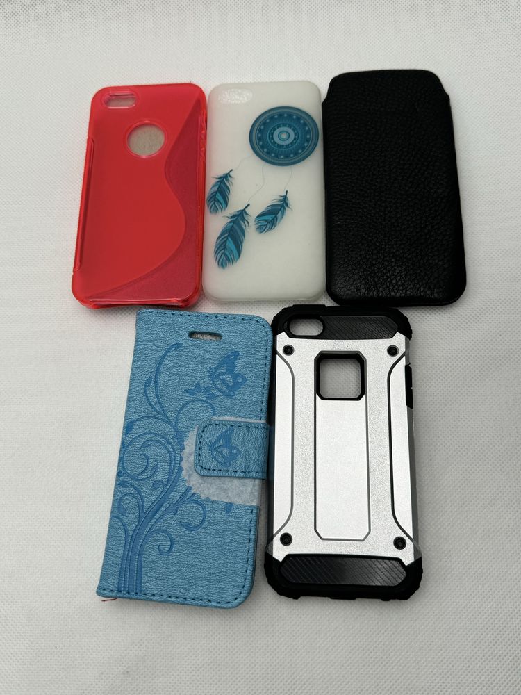 Etui plecki do Apple iPhone 5 iPhone 5S zestaw 5 szt