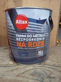 Farba do metalu ALTAX na rdzę kolory czerwony puszki 0,75L WARTO !!
