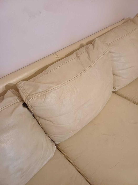 skórzana rozkładana sofa