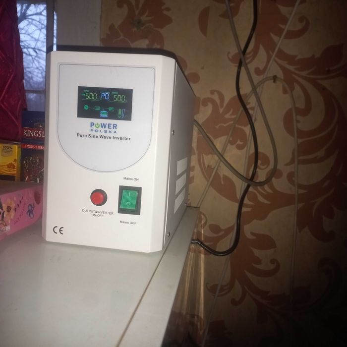 Інвертор з чистою синусоїдою 1,5 кВт + акумулятор 100А,24 в