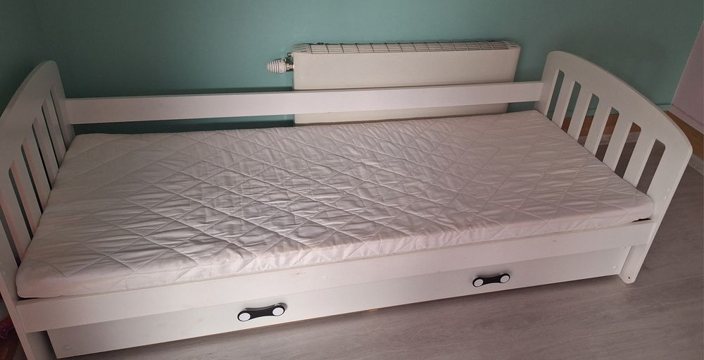Łóżko dziecięce 190x80 plus materac plus szuflada