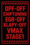 Dpf off Egr Off Ed Blue Off