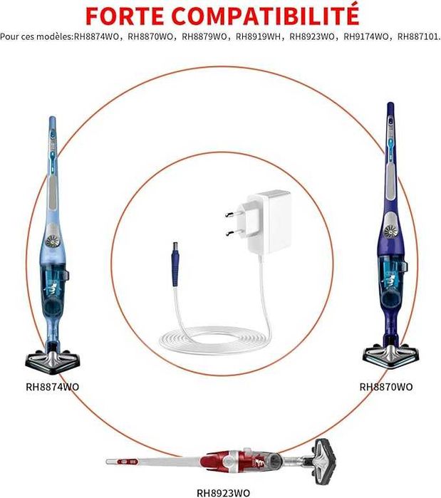 Ładowarka RS-RH5275 do odkurzacza ROWENTA Force Extreme Vision  445