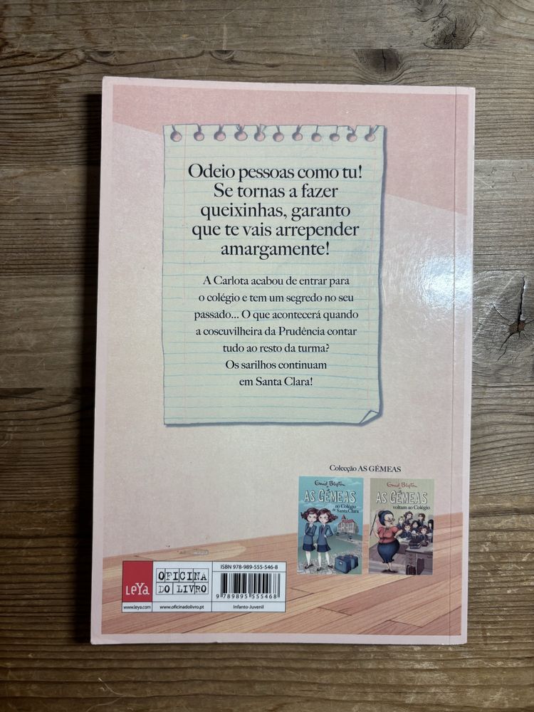 Livro “As gémeas- o terceiro período em Santa Clara” Leya