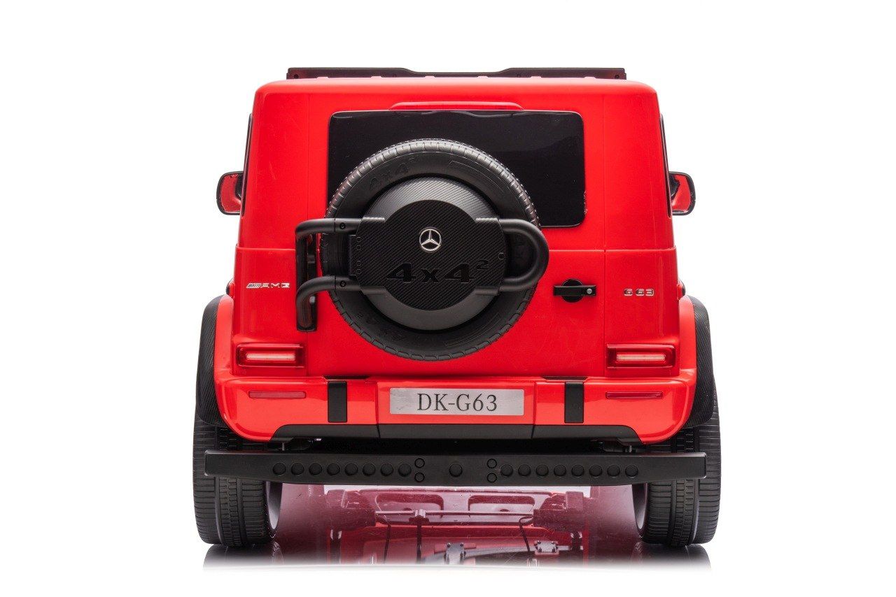 24V 800W 4x4 2osbowy Auto na akumulator Mercedes Benz G63 AMG Czerwony