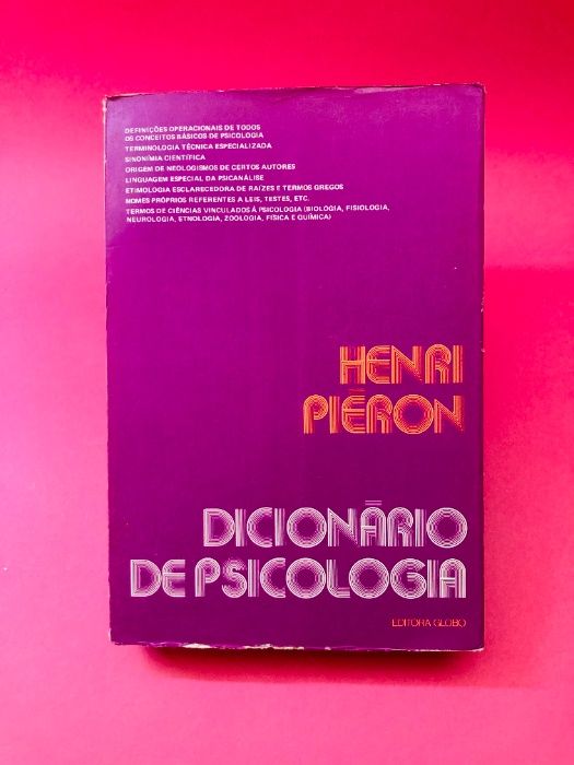 Dicionário de Psicologia - Henri Piéron