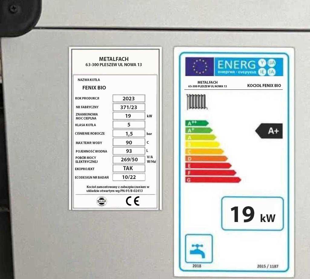 Kocioł 19kW na Drewno Węgiel Kotły Piec Zasypowy PRODUCENT