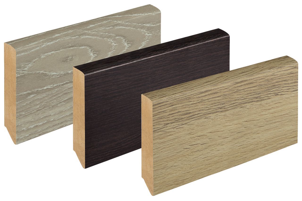 Listwa przypodłogowa mdf  kolor czarny wys.  60 mm x 12 mm