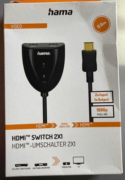 Kabel HDMI - 2xHAMA