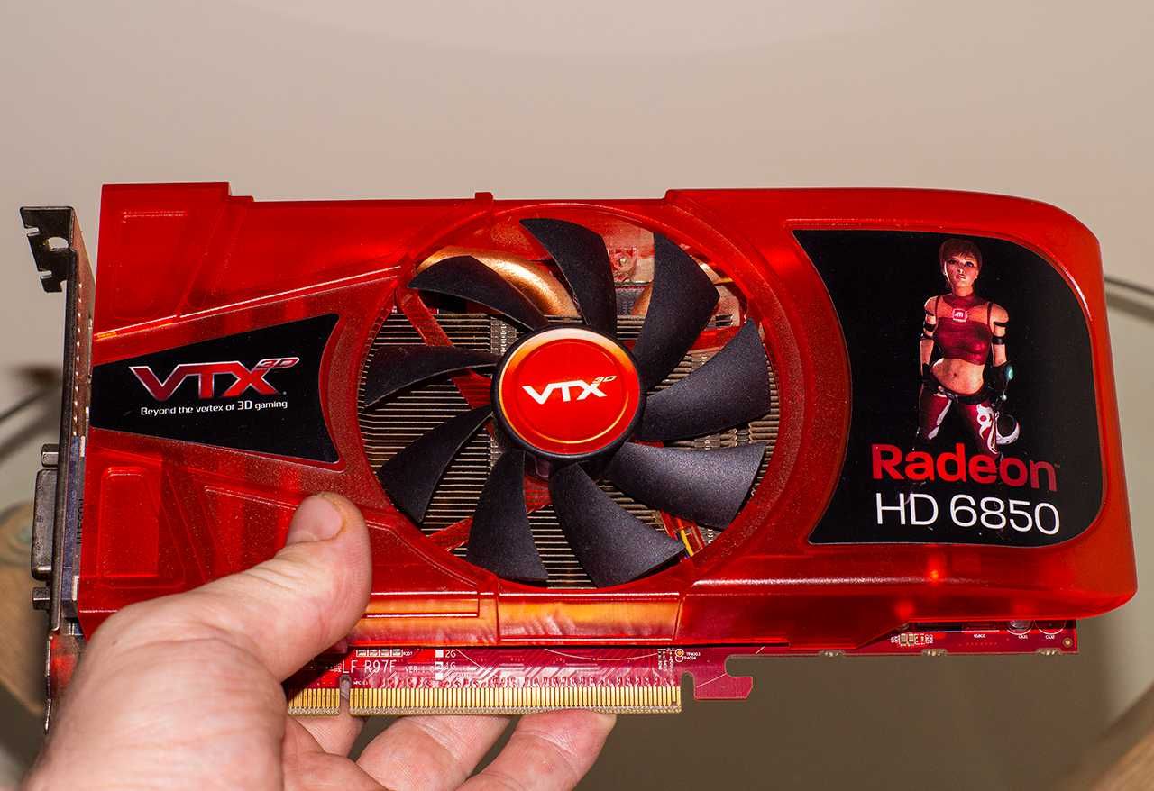 ‼️Відеокарта VTX3D PCI-E Radeon HD 6850 1Gb GDDR5 256bit DVI, HDMI, DP
