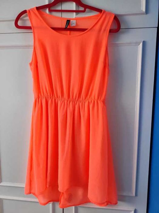Neonowa sukienka S H&M
