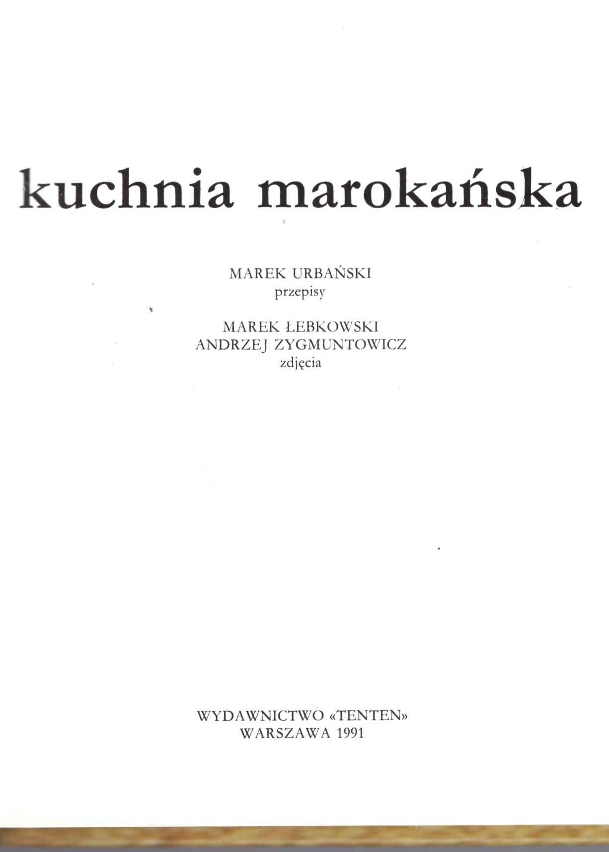 Marek Urbański - Kuchnia marokańska