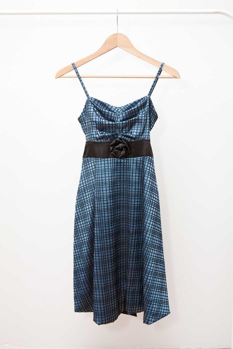 niebieska sukienka koktajlowa, XS - Wrocław