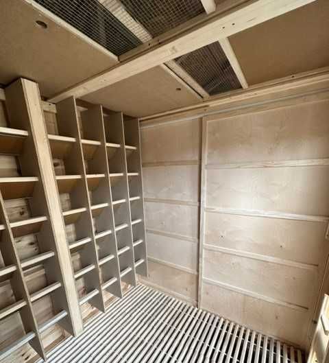 Gołębnik 4m x 2m woliera 4m x 1m