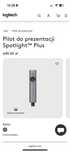 Pilot do prezentacji Spotlight Plus jak nowy Logitech prezenter laser