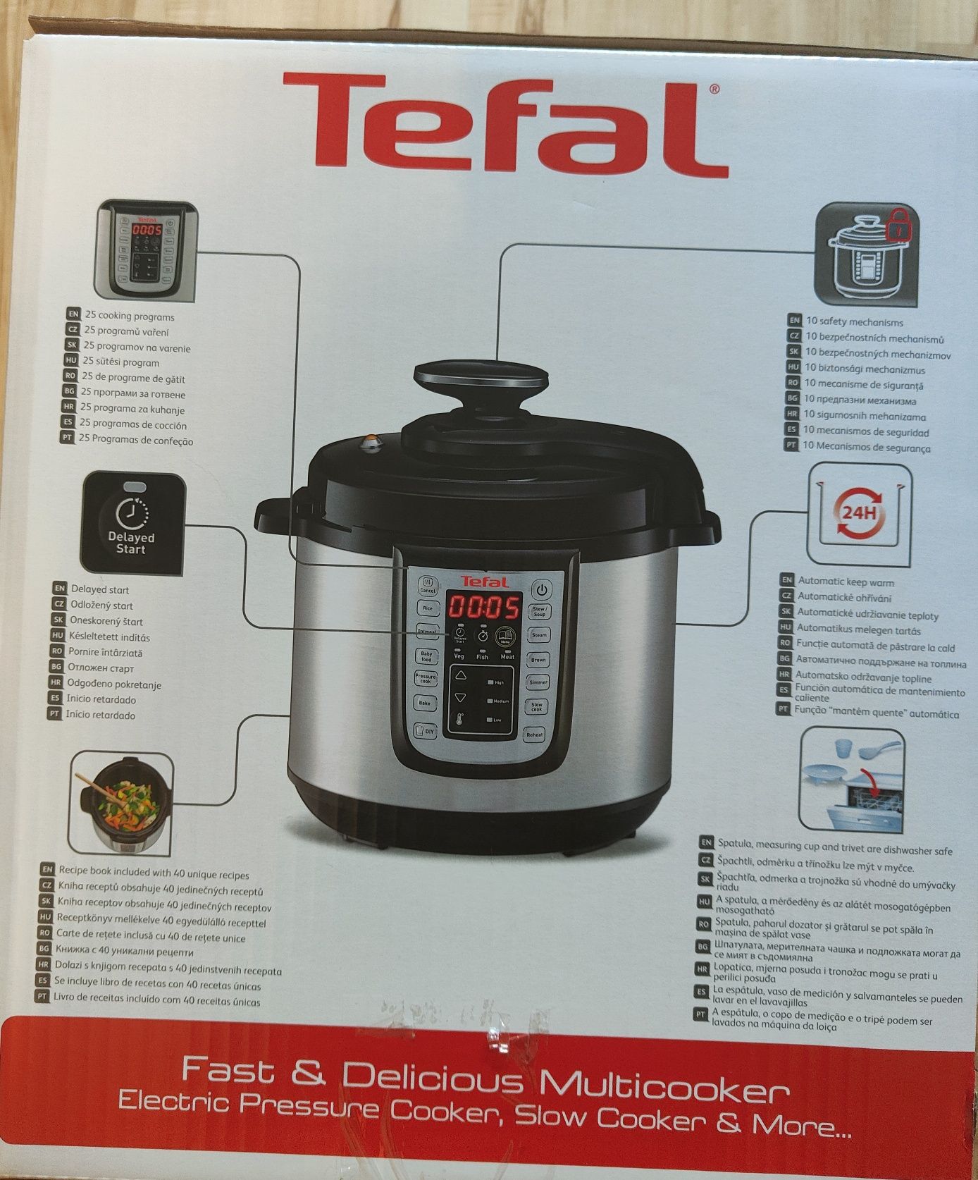Multicooker szybkowar Tefal Core Range. Nowy.

Model: CY505E