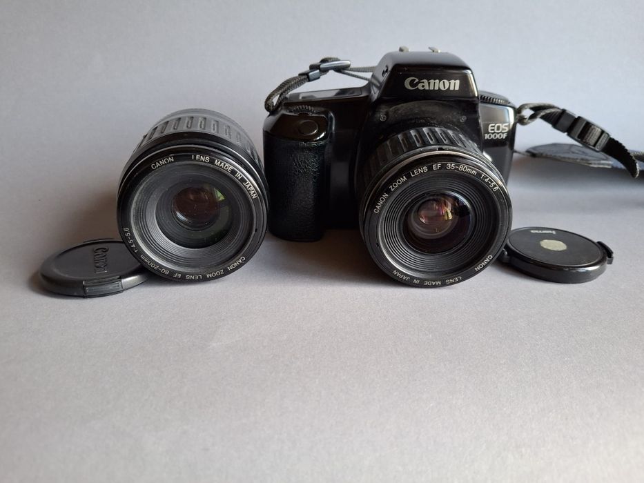 Aparat fotograficzny CANON EOS 1000F + obiektyw