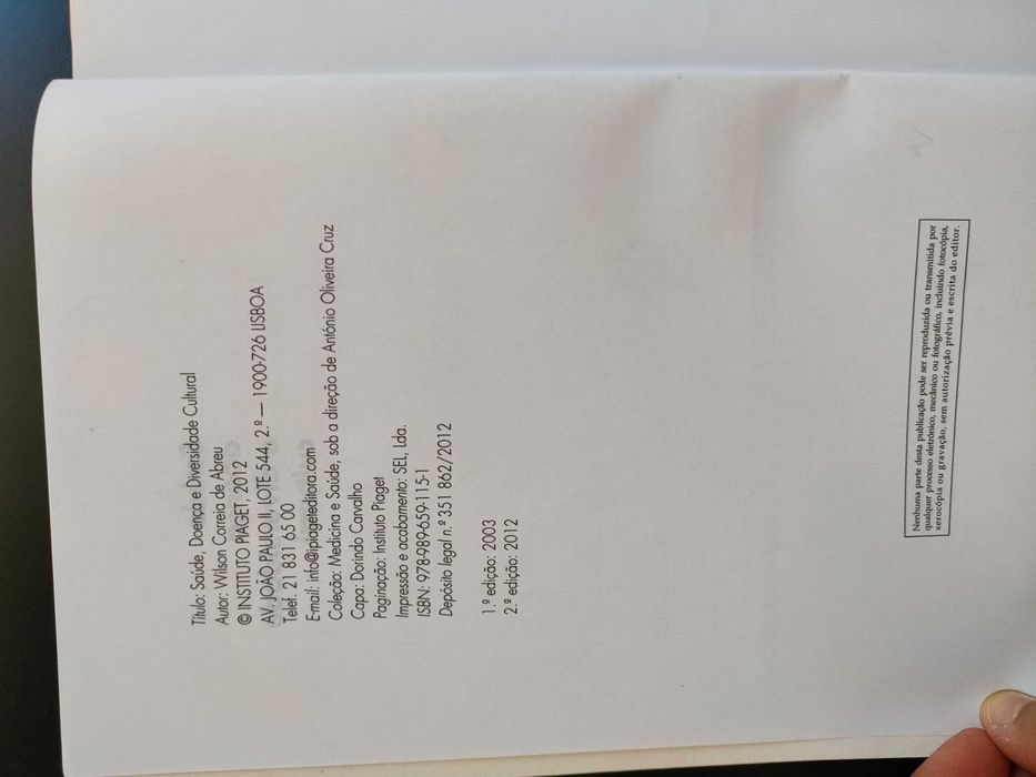 Livro Saúde, Doença e Diversidade Cultural - Wilson Abreu NOVO