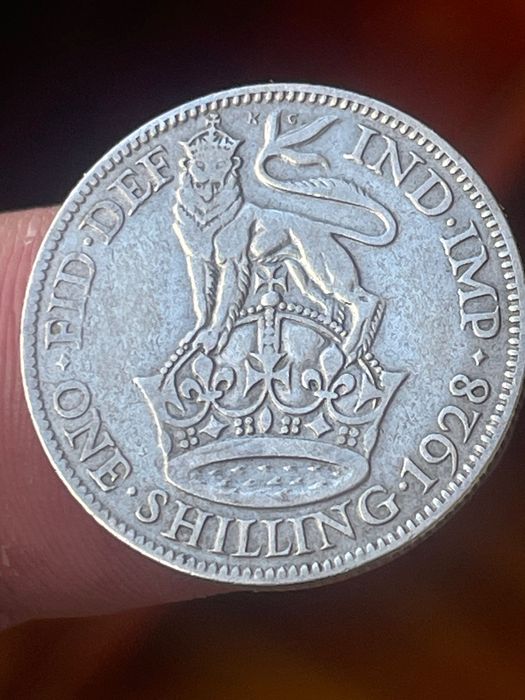 Moeda em prata one shilling 1928
