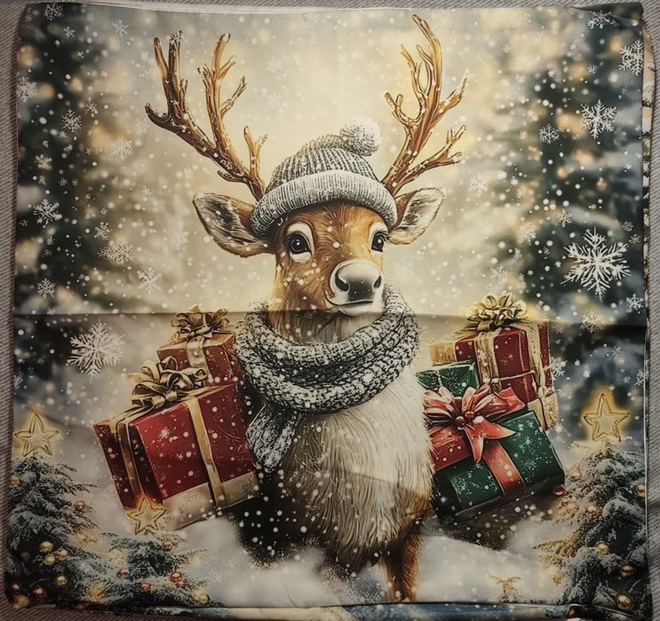 Komplet 4 świątecznych poszewek