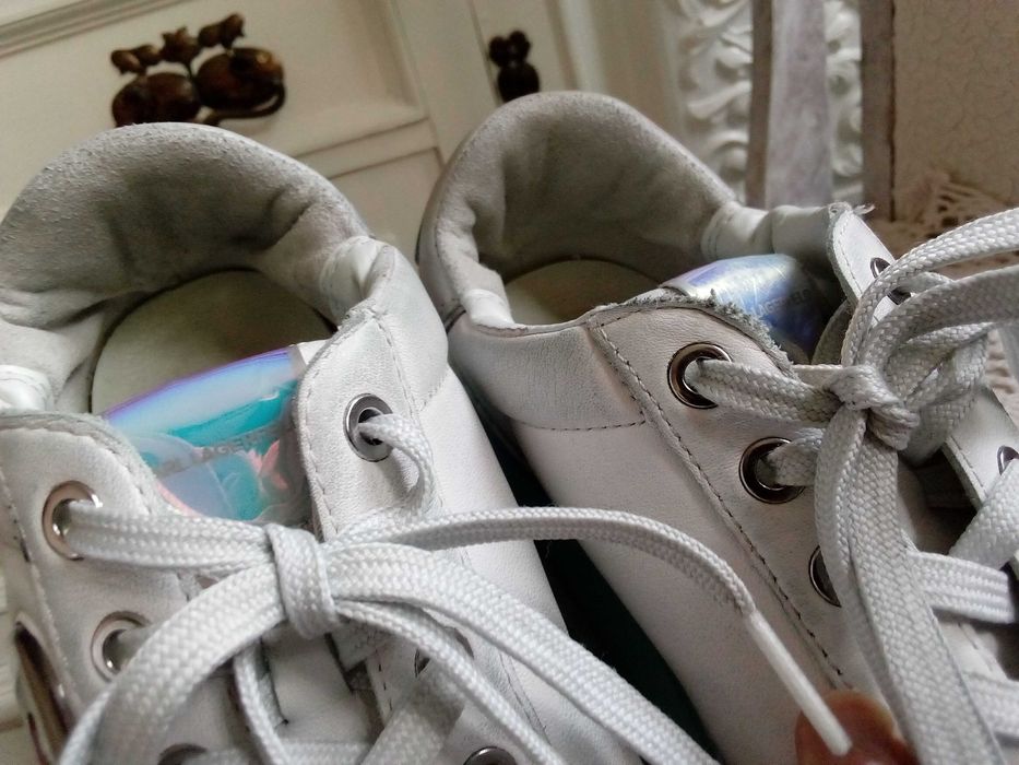 Karl Lagerfeld skórzane sneakersy buty damskie 37 sportowe adidasy