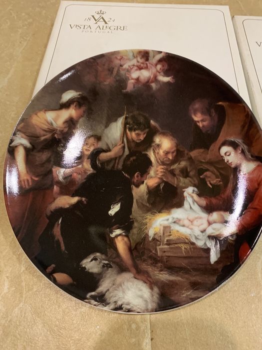 3 pratos de Natal Vista Alegre: 2001, 2002 e 2004