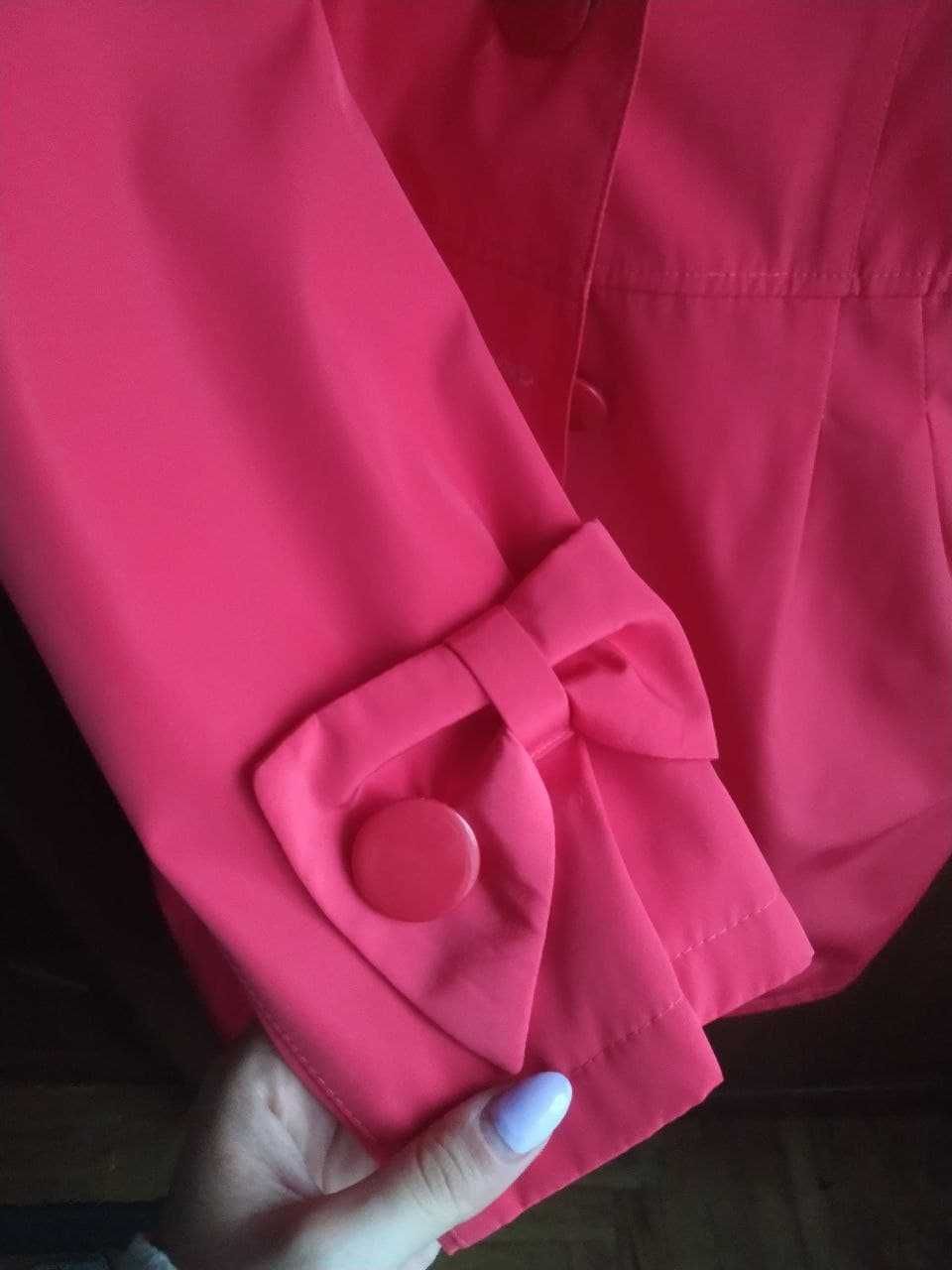НОВЕ стильне рожеве пальто-тренч, хіт цього сезону