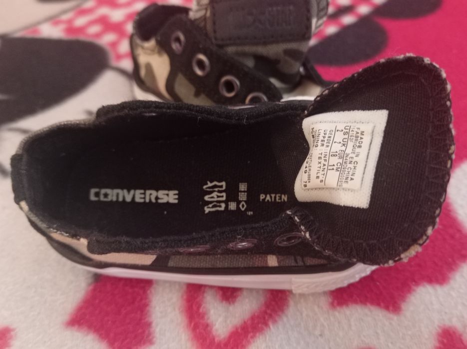 Buciki trampki dla dziecka roz 18 moro Khak All Star Converse i