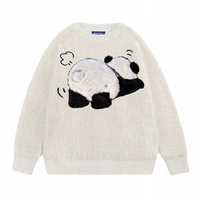 Aelfric Eden sweter fluffy męski panda panda miś oversize M