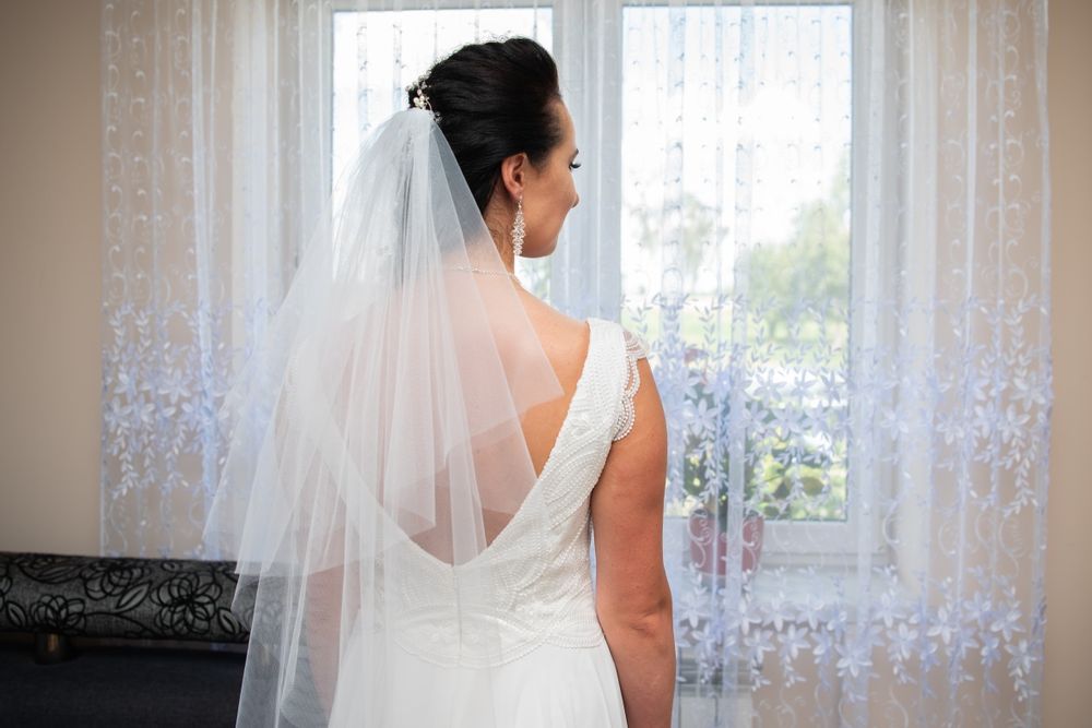 Suknia Slubna-boho   rozmiar 38 ivory