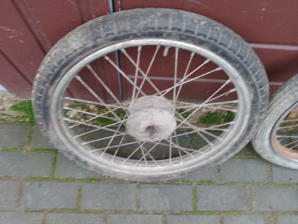 Koła Romet ogar komar,  50t1 19 całi przód i tył wózek wózka