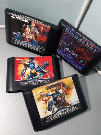 Jogos para a SEGA Mega Drive (cartuchos): Castlevania, Sunset Riders
