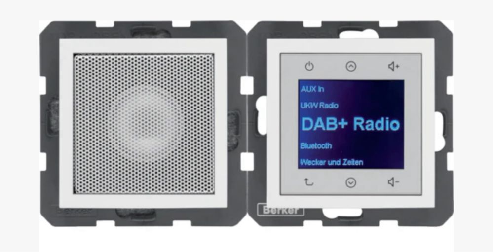 Radio Touch DAB+, Bluetooth z głośnikiem biały połysk