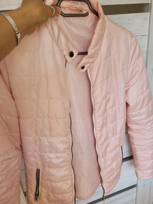 Kurtka damska pudrowy róż, rozmiar S/36,