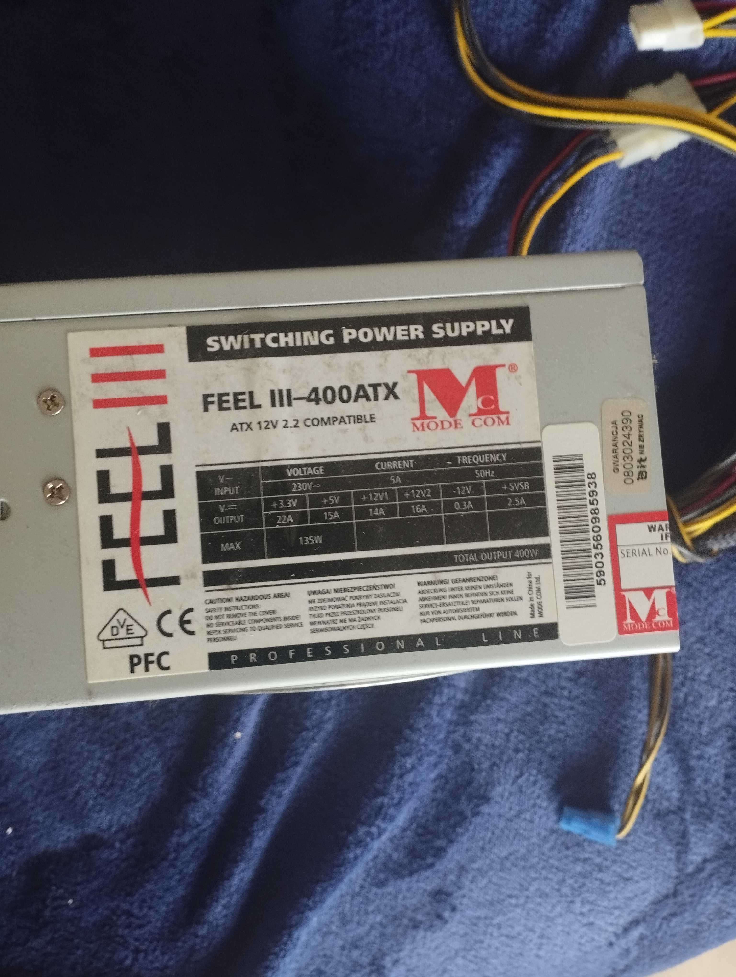 Płyta główna ASUS P5KPL-VM + procesor z zasilaczem