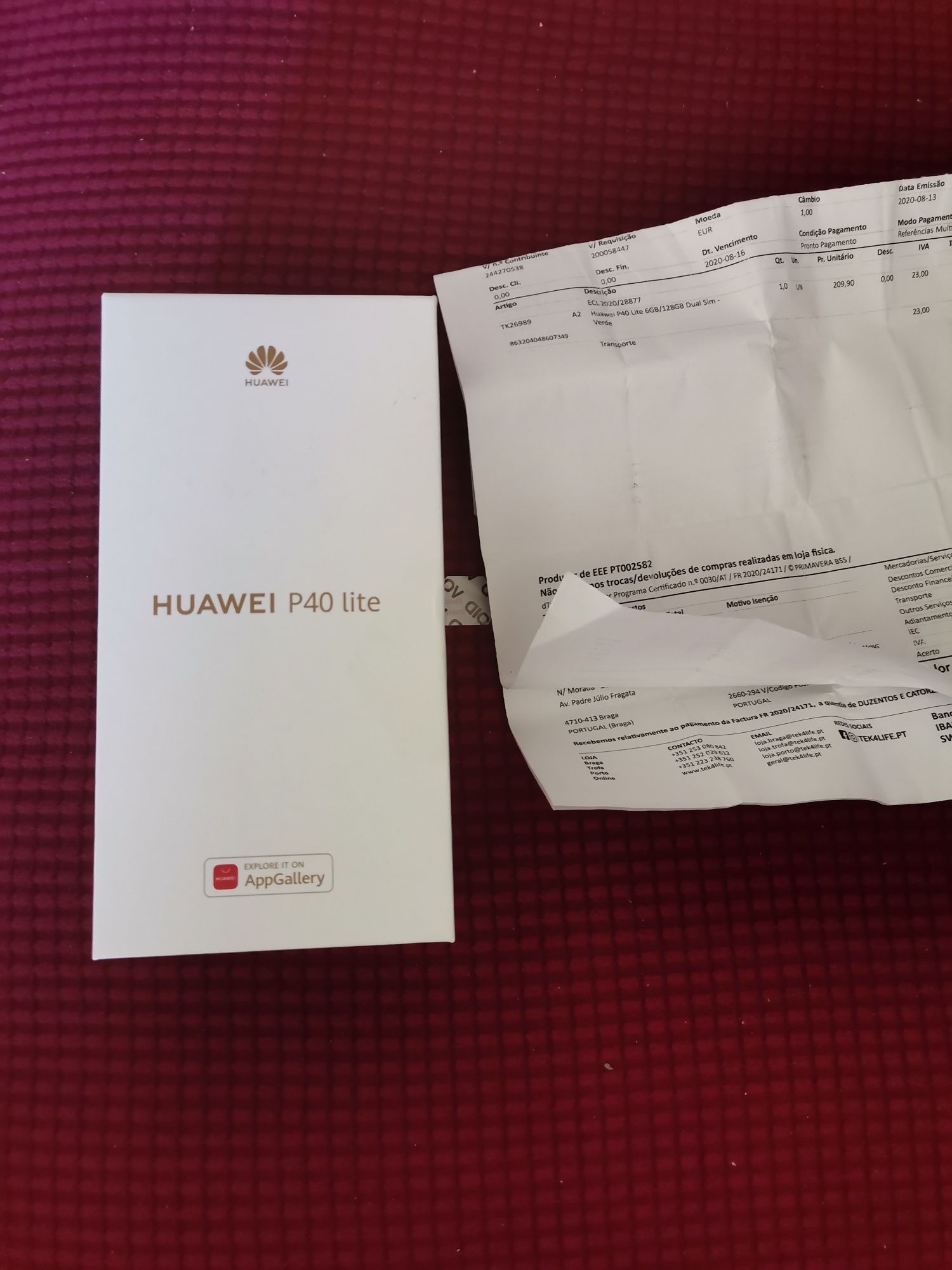 Huawei p40 lite 128GB Desbloqueado de origem