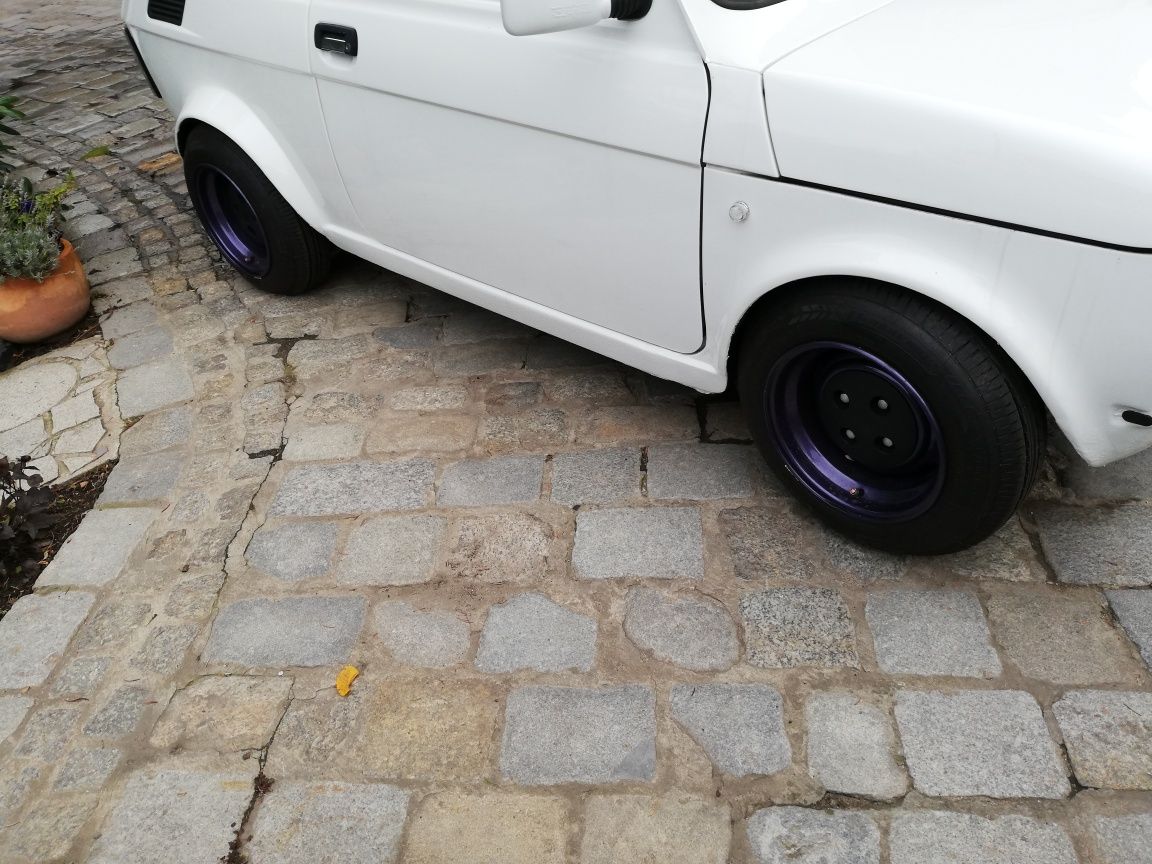 Fiat 126p kompletne koła szeroka stal nowe opony