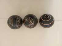 Bola madeira decorativas