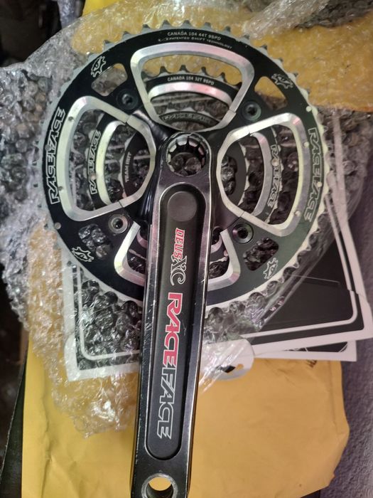 Race face Deus XC korba MTB XC sztywna oś mechanizm korbowy