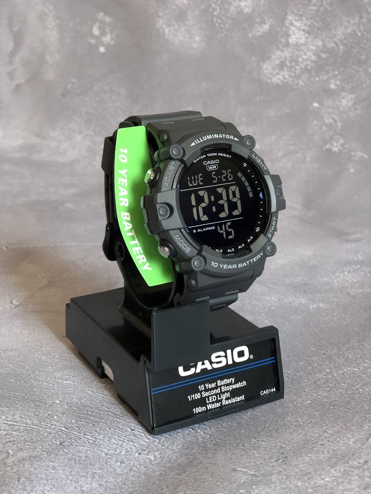 Casio AE-1500WH-8BVCF, Годинник тактичний ЗСУ,діаметр 52мм, часы касио