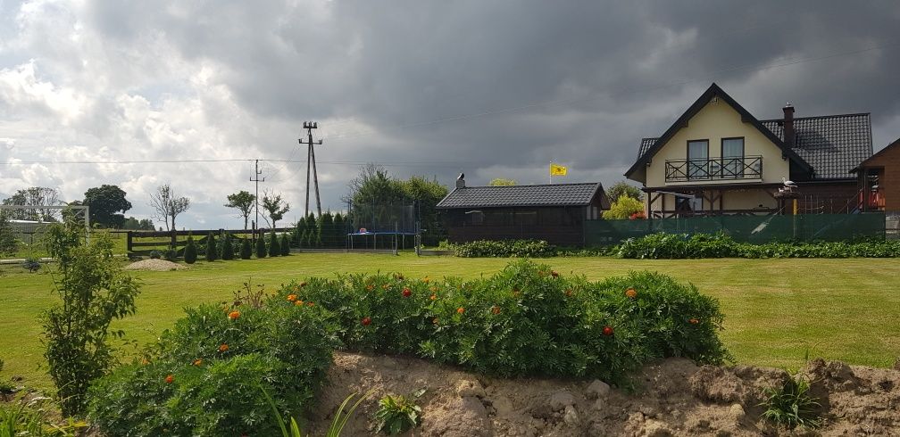Domek całoroczny Kaszuby agroturystyka,wyłączność ,wakacje,sauna,balia
